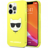 Чехол iPhone 13 Pro Накладка Силикон Karl Lagerfeld FLUO Choupette Hard