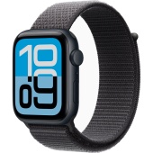 Apple Watch Sport SE 2025 (44mm) Алюминиевый корпус, Полуночный Черный, Sport Loop (без RuStore)
