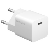 Сетевое ЗУ Deppa 11400, GaN 20 ватт, 1 выход: USB-C