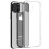 Чехол iPhone 11 Pro Max Накладка Силикон Прозрачный Hoco Light Series