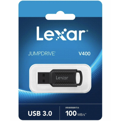 Флешка Lexar V400, USB, 128 Gb (Флешка Lexar Черный)