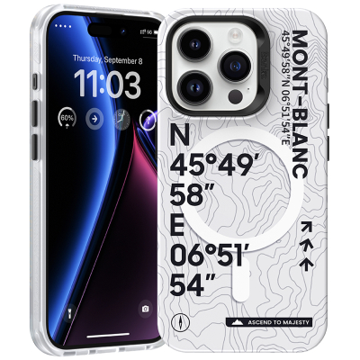 Чехол Benks MagClap Mont-Blanc для iPhone 15 Pro (MagSafe) (Накладка Benks Белый)