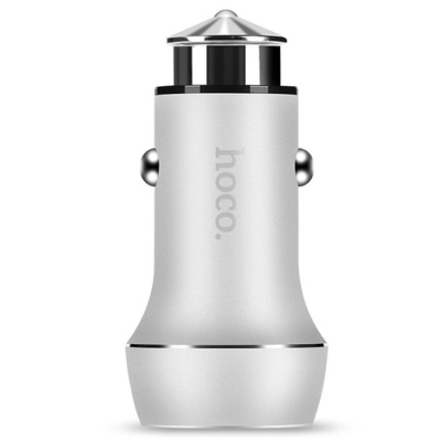 Автомобильное ЗУ Универсальный 2 USB Выход Hoco Z7 (Универсальный 2 USB Выход Hoco Z7 Серебро)