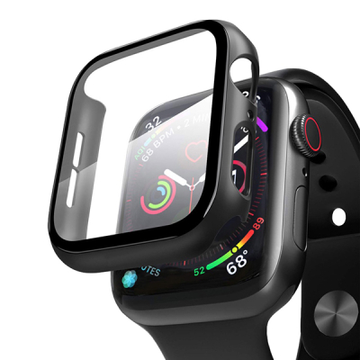 Чехол со стеклом Anank для Apple Watch 40мм Накладка Пластик (Anank  Apple Watch 40 Черный)
