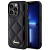 Чехол iPhone 15 Pro Max Накладка Кожзам Guess Quilted with Script metal logo Hard