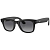 Умные очки Ray-Ban Wayfarer, черная матовая оправа, Поляризационные: Градиент Графитовые, L