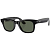 Умные очки Ray-Ban Wayfarer, черная глянцевая оправа, Зелёные линзы, L