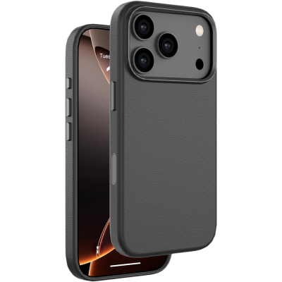 Чехол Deppa 84296 Eco Leather для iPhone 17 Pro (MagSafe) (Чехол Deppa Черный)