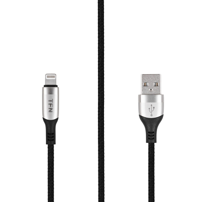 Кабель USB-A to Lightning TFN 1.2 м (Плетеный) (Кабель TFN Никель)
