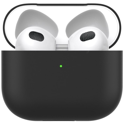 Чехол силиконовый Deppa для AirPods 3 (Чехол силиконовый Deppa Черный)